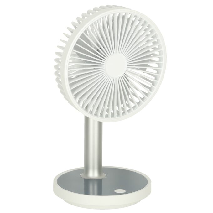 Ventilator de birou fara fir 30cm alb