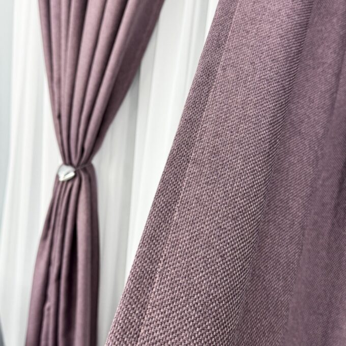 Draperie HoReCa TEXTURATA tip IN, 140cm latime x 260cm inaltime, cu TIV LAT, Purpuriu