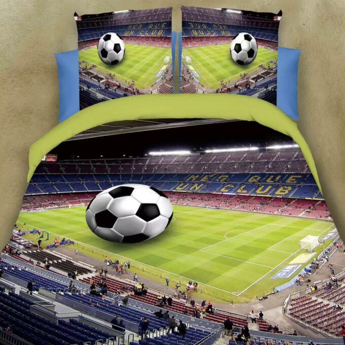 Lenjerie pat dublu cu ELASTIC microfibra imprimeu 3D - 3 Bucati 219 Lei - Verde fotbal 1 Lenjerie pat dublu cu ELASTIC microfibra imprimeu 3D - 3 Bucati 219 Lei - Verde fotbal