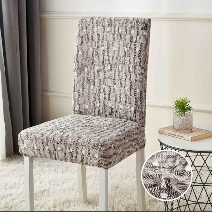 Set 6 huse universale pentru scaun, ELASTICE, Jojo Home, Maro, model clasic