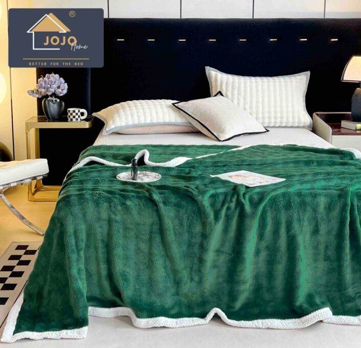 Patura CoCoLiNo, Jojo Home, 200x230cm, tip Blanita Wave, Verde