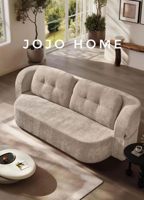 Canapea Cloud Soft Shape, Spuma HD, Ambalat Vidat, crem