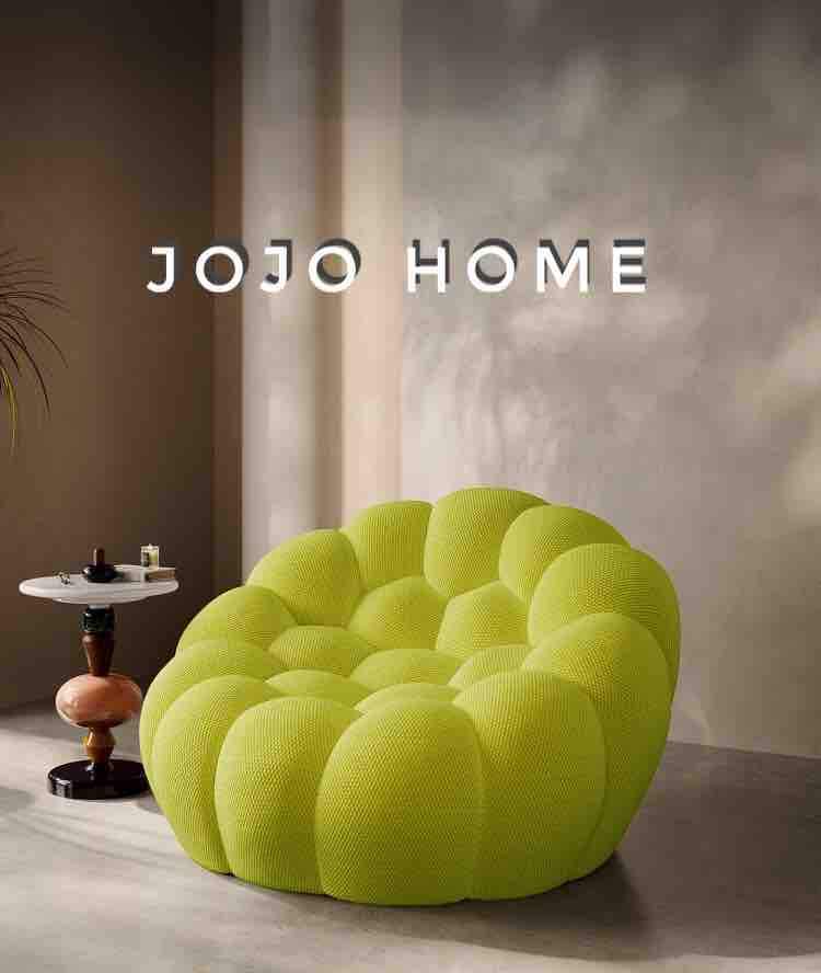 Fotoliu Bubble, Spuma HD, Ambalat Vidat, lime