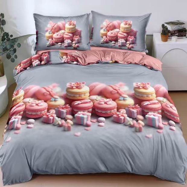 Lenjerie Pat Dublu Cu Elastic Bumbac Satinat - 3 Bucati 219 Lei - Gri Roz Macarons 1 Lenjerie Pat Dublu Cu Elastic Bumbac Satinat - 3 Bucati 219 Lei - Gri Roz Macarons