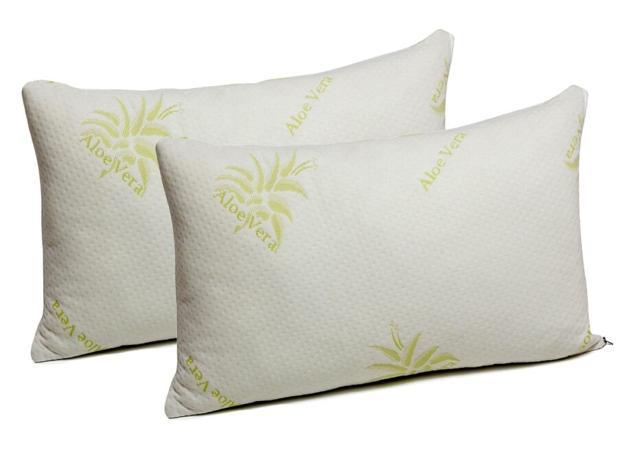 Set 2 Perne Memory Foam Aloe Vera 42x72x11cm, Fabricate in Romania