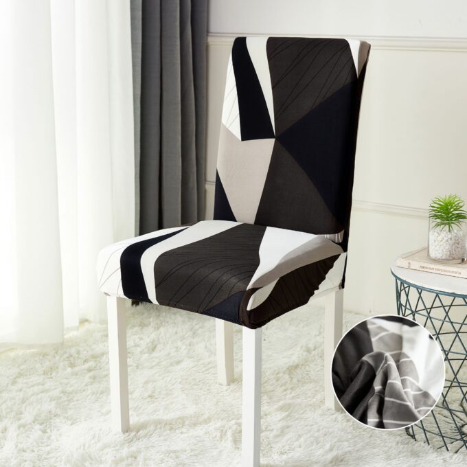 Set 6 huse universale pentru scaun, ELASTICE, Jojo Home, Multicolor, model clasic