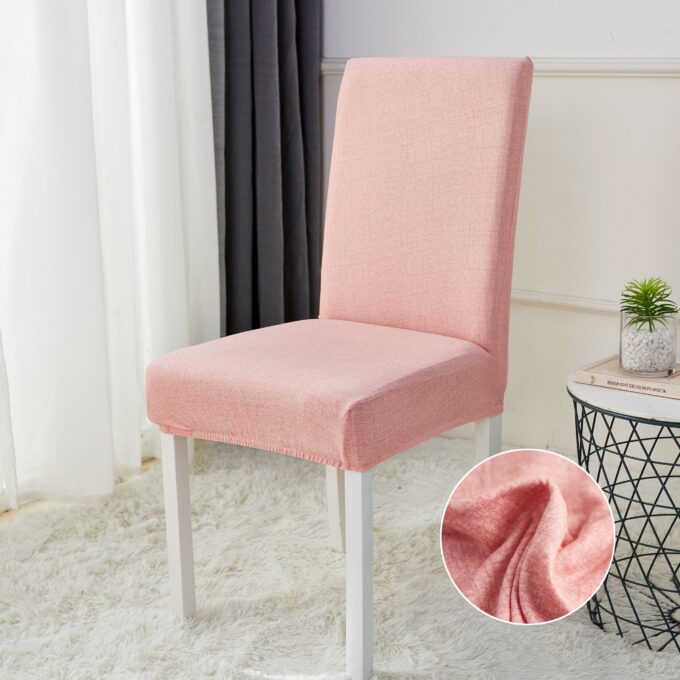 Set 6 huse universale pentru scaun, ELASTICE, Jojo Home, Roz, uni