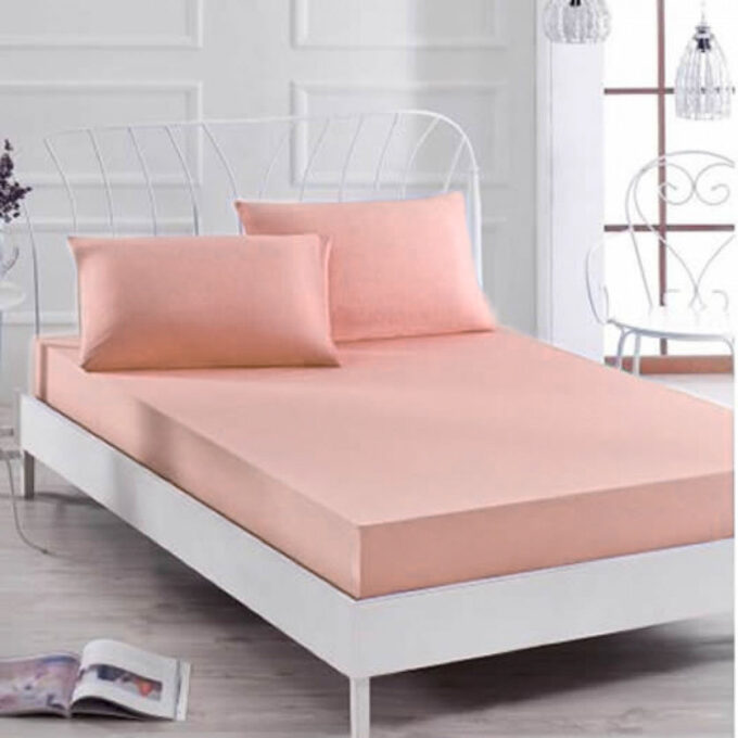 Husa saltea 180x200cm, cu elastic, Jersey, Somon