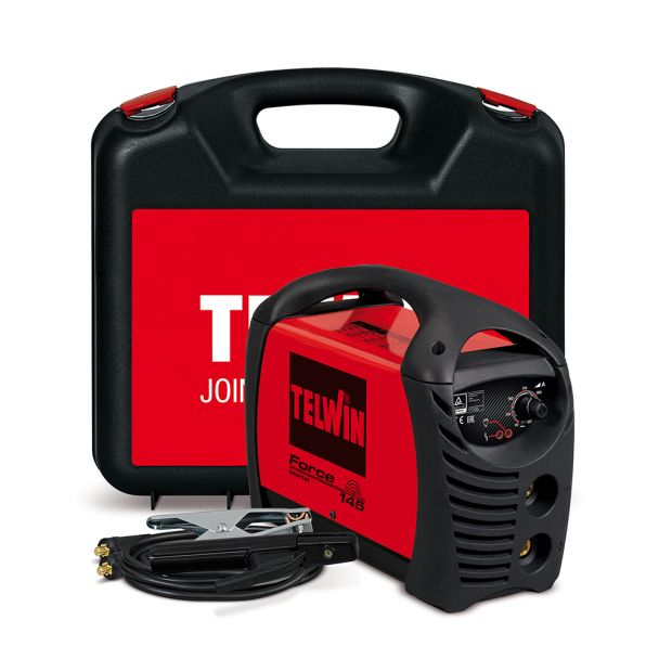 Invertor sudura MMA Telwin FORCE145ACX, 130 A, electrozi 1.6-3.2 mm, cu accesorii 1 Invertor sudura MMA Telwin FORCE145ACX, 130 A, electrozi 1.6-3.2 mm, cu accesorii