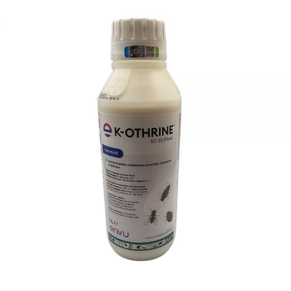 K-Othrine SC 25 Flow 1L solutie insecticid anti plosnite de pat gandaci furnici muste tantari purici viespi