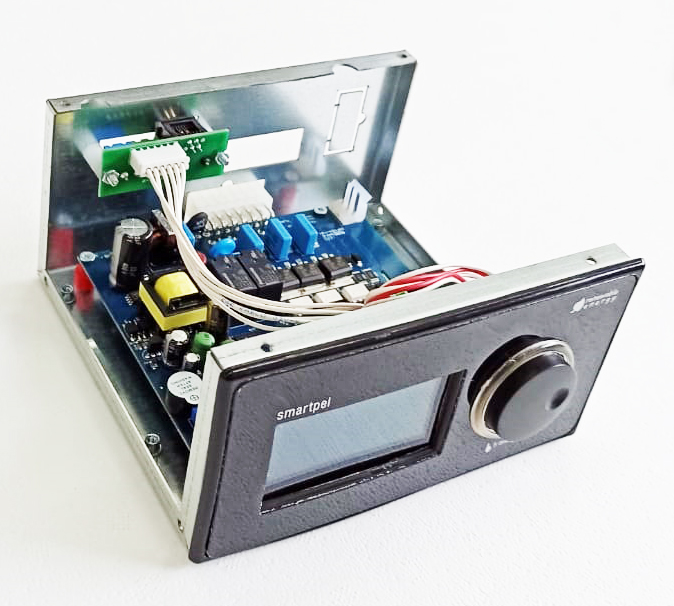 Kit automatizare format din Display si Placa electronica Centrale pe peleti Fornello Slimpel Easy 25/40 kW 1 Kit automatizare format din Display si Placa electronica Centrale pe peleti Fornello Slimpel Easy 25/40 kW