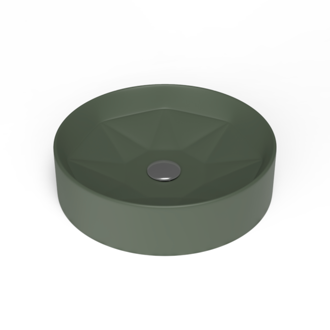 Lavoar baie pe blat Celesta Emerald  42 x 42 x 11 cm  ceramica  verde