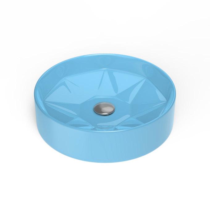 Lavoar baie pe blat Celesta Emerald  42 x 42 x 11 cm  ceramica  bleu