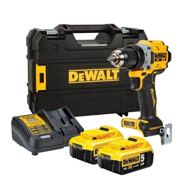 Masina compacta de gaurit si insurubat DeWalt DCD800P2T, cu 2 acumulatori XR 18V / 5,0Ah si incarcator in valiza TSTAK 1 Masina compacta de gaurit si insurubat DeWalt DCD800P2T, cu 2 acumulatori XR 18V / 5,0Ah si incarcator in valiza TSTAK