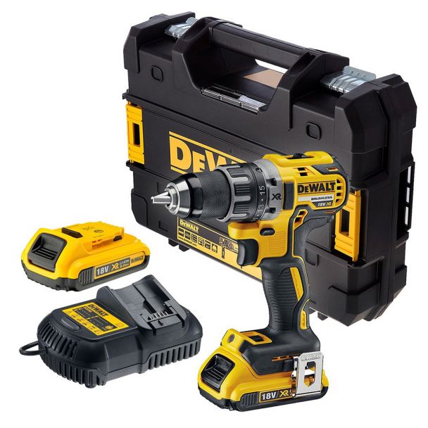 Masina de gaurit si insurubat cu acumulatori Dewalt DCD791D2, 18V/2.0Ah, cuplu maxim 70 Nm, 2 acumulatori, incarcator, valiza de transport 1 Masina de gaurit si insurubat cu acumulatori Dewalt DCD791D2, 18V/2.0Ah, cuplu maxim 70 Nm, 2 acumulatori, incarcator, valiza de transport
