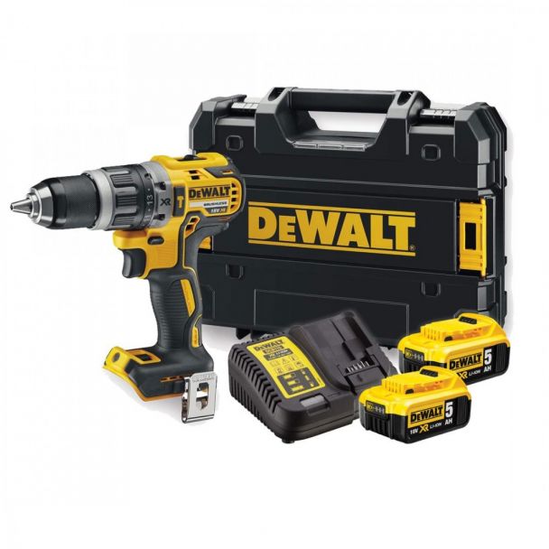 Masina de gaurit si insurubat cu percutie, cu acumulatori Dewalt DCD796P2, 18V/5.0Ah, cuplu maxim 70 Nm, 2 acumulatori, incarcator, valiza de transport 1 Masina de gaurit si insurubat cu percutie, cu acumulatori Dewalt DCD796P2, 18V/5.0Ah, cuplu maxim 70 Nm, 2 acumulatori, incarcator, valiza de transport