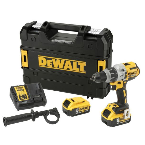 Masina de gaurit si insurubat cu percutie, cu acumulatori Dewalt DCD996P2, 18V/5.0Ah, cuplu maxim 95 Nm, 2 acumulatori, incarcator, valiza de transport 1 Masina de gaurit si insurubat cu percutie, cu acumulatori Dewalt DCD996P2, 18V/5.0Ah, cuplu maxim 95 Nm, 2 acumulatori, incarcator, valiza de transport