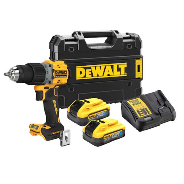 Masina de gaurit si insurubat cu percutie DeWalt DCD805H2T, max 90 Nm, cu 2 acumulatori Powerstack 18V / 5.0Ah, in valiza de transport 1 Masina de gaurit si insurubat cu percutie DeWalt DCD805H2T, max 90 Nm, cu 2 acumulatori Powerstack 18V / 5.0Ah, in valiza de transport