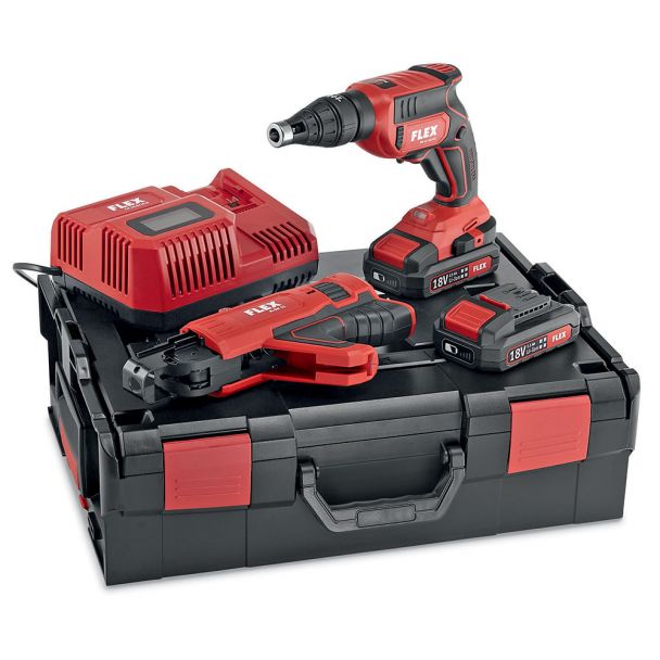 Masina de insurubat Flex DW 45 18.0-EC M/2.5 Set, cu acumulatori 18V / 2.5Ah, cuplu maxim 28 Nm, valiza de transport si magazie de suruburi 1 Masina de insurubat Flex DW 45 18.0-EC M/2.5 Set, cu acumulatori 18V / 2.5Ah, cuplu maxim 28 Nm, valiza de transport si magazie de suruburi