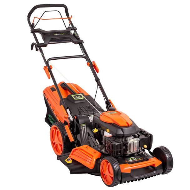 Masina de tuns gazonul cu autopropulsie Greenfield G-MTG532ARW-T8, 4. 4 cp, benzina, 173 cmᶟ, 52.5 cm , 7 trepte taiere, 60 l sac colector 1 Masina de tuns gazonul cu autopropulsie Greenfield G-MTG532ARW-T8, 4. 4 cp, benzina, 173 cmᶟ, 52.5 cm , 7 trepte taiere, 60 l sac colector