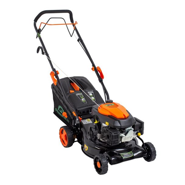 Masina de tuns gazonul cu autopropulsie Greenfield G-MTG421A-T6, 3.46 cp, 146 cmᶟ, 42 cm latime lucru, 5 trepte taiere, sac colector 40 l 1 Masina de tuns gazonul cu autopropulsie Greenfield G-MTG421A-T6, 3.46 cp, 146 cmᶟ, 42 cm latime lucru, 5 trepte taiere, sac colector 40 l