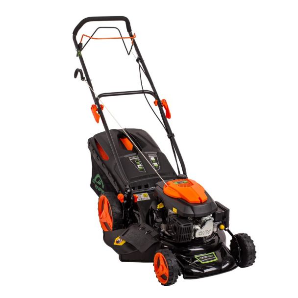 Masina de tuns gazonul pe benzina Greenfield G-MTG461ARW-T6, 3.46 cp, 146 cmᶟ, 457 mm, 7 trepte taiere, 60 l sac colector 1 Masina de tuns gazonul pe benzina Greenfield G-MTG461ARW-T6, 3.46 cp, 146 cmᶟ, 457 mm, 7 trepte taiere, 60 l sac colector