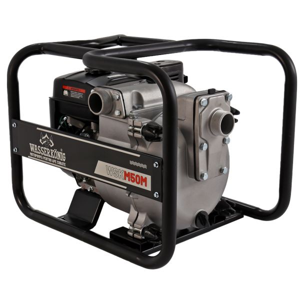 Motopompa 2"" pentru apa cu namol Wasserkonig WSKM50M, maxim 35 m³/ora , inaltime refulare max 25 m, motor euro V, benzina, putere 7 CP 1 Motopompa 2"" pentru apa cu namol Wasserkonig WSKM50M, maxim 35 m³/ora , inaltime refulare max 25 m, motor euro V, benzina, putere 7 CP