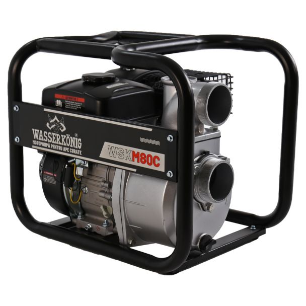 Motopompa 3"" Wasserkonig WSKM80C, maxim 55 m³/ora , inaltime refulare max 30 m, motor euro V, benzina, putere 7 CP 1 Motopompa 3"" Wasserkonig WSKM80C, maxim 55 m³/ora , inaltime refulare max 30 m, motor euro V, benzina, putere 7 CP