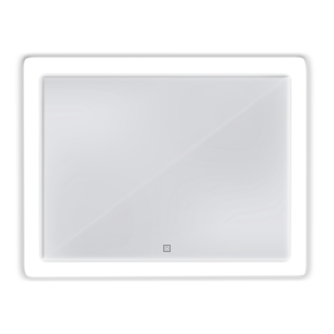 Oglinda baie cu LED si buton touch L-1010  80x60 cm