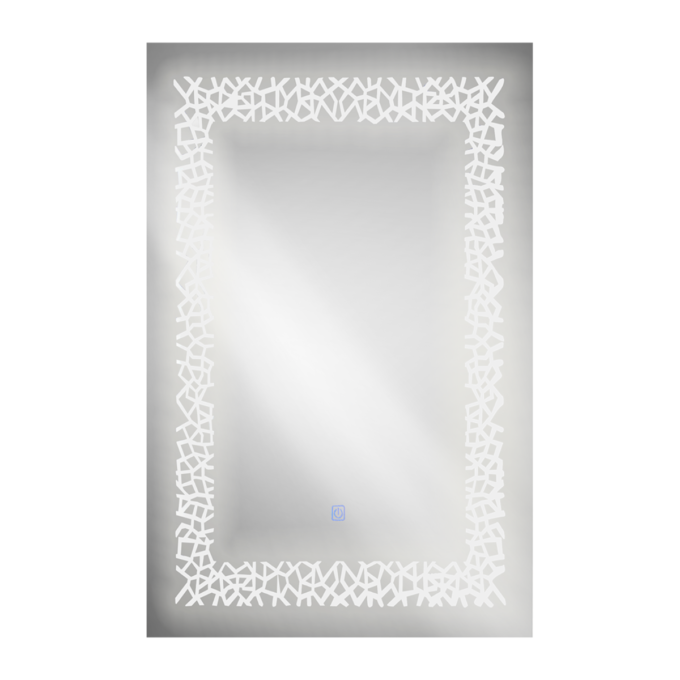 Oglinda baie cu LED si buton touch RO-704  60x80 cm