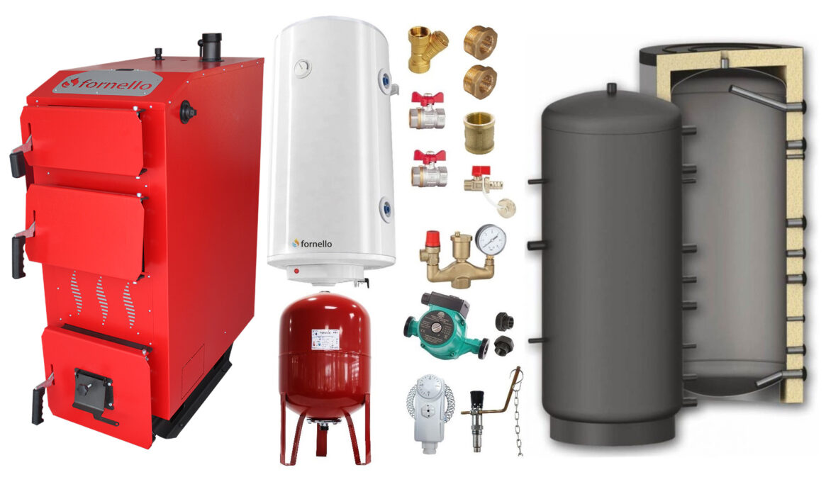 Pachet Cazan (centrala) pe combustibil solid, (lemn, carbune), Fornello Praktik 25 kW, Puffer 800 litri, Boiler, Vas Expansiune, Pompa, Fitinguri Montaj 1 Pachet Cazan (centrala) pe combustibil solid, (lemn, carbune), Fornello Praktik 25 kW, Puffer 800 litri, Boiler, Vas Expansiune, Pompa, Fitinguri Montaj