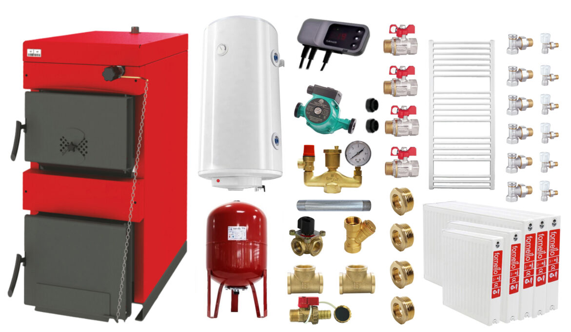 Pachet Centrala pe combustibil solid Sunsystem Burnit NWB 35 kW, calorifere, boiler termoelectric, vas expansiune, pompa circulare, controller pompa, fitinguri montaj 1 Pachet Centrala pe combustibil solid Sunsystem Burnit NWB 35 kW, calorifere, boiler termoelectric, vas expansiune, pompa circulare, controller pompa, fitinguri montaj