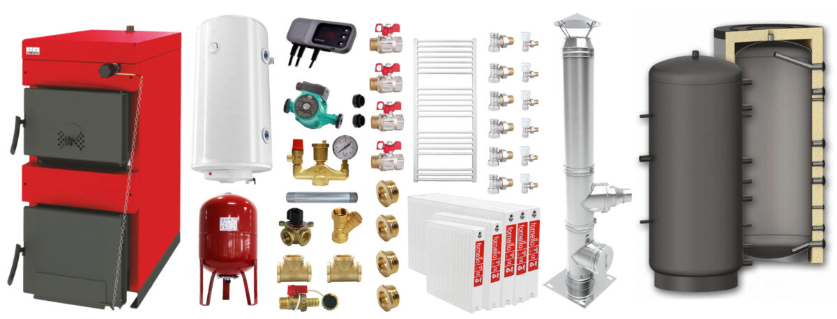 Pachet Centrala pe combustibil solid Sunsystem Burnit NWB 25 kW, puffer, cos inox, calorifere, boiler termoelectric, vas expansiune, pompa circulare, controller pompa, fitinguri montaj 1 Pachet Centrala pe combustibil solid Sunsystem Burnit NWB 25 kW, puffer, cos inox, calorifere, boiler termoelectric, vas expansiune, pompa circulare, controller pompa, fitinguri montaj