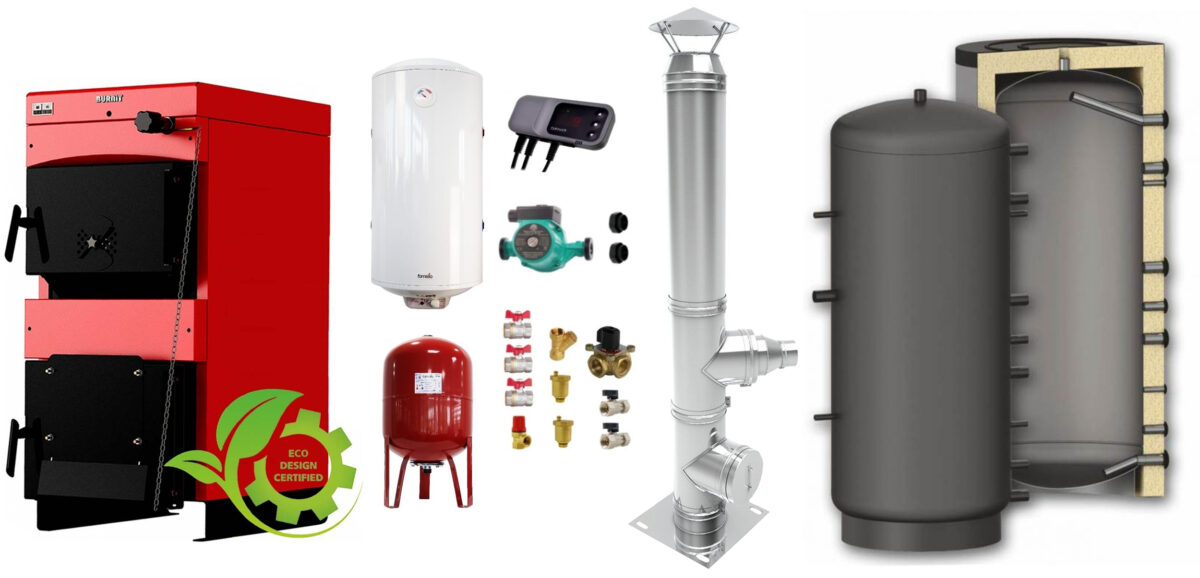 Pachet Centrala pe combustibil solid Sunsystem Burnit NWB MAX 55 kW, puffer, cos inox, boiler termoelectric, vas expansiune, pompa circulare, controller pompa, fitinguri montaj 1 Pachet Centrala pe combustibil solid Sunsystem Burnit NWB MAX 55 kW, puffer, cos inox, boiler termoelectric, vas expansiune, pompa circulare, controller pompa, fitinguri montaj