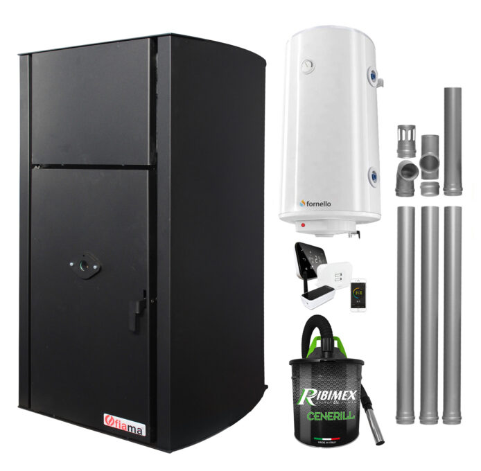 Pachet control de la distanta, Centrala pe peleti Fornello Fiama Confort B 25 kw, complet echipata pentru incalzire, Pompa, Vas expansiune, Automatizare, Boiler 100 litri, Termostat Salus IT 500, Aspirator Cenusa si Kit evacuare 3.5 ml 1 Pachet control de la distanta, Centrala pe peleti Fornello Fiama Confort B 25 kw, complet echipata pentru incalzire, Pompa, Vas expansiune, Automatizare, Boiler 100 litri, Termostat Salus IT 500, Aspirator Cenusa si Kit evacuare 3.5 ml