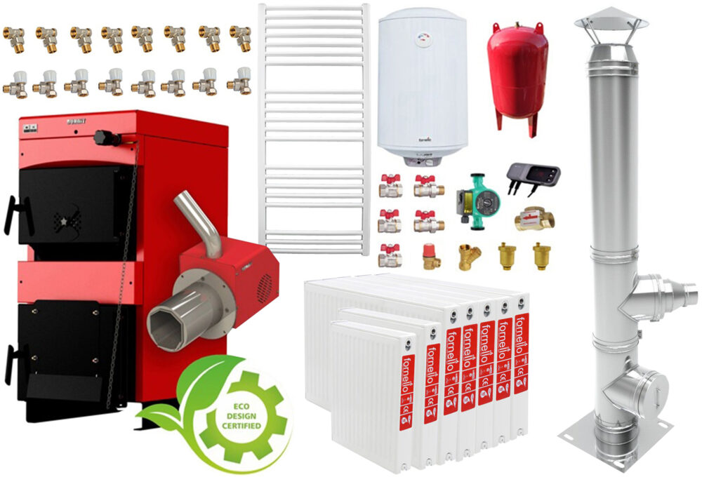 Pachet incalzire si apa calda 6 camere Centrala mixta combustibil solid si peleti Burnit NWB MAX 55 kW si Arzator pe peleti Pell Eco 35 kW, calorifere, cos inox, pompa circulatie evp 25-60, vas expansiune 50 l, boiler termoelectric Fornello 120 l si 1 Pachet incalzire si apa calda 6 camere Centrala mixta combustibil solid si peleti Burnit NWB MAX 55 kW si Arzator pe peleti Pell Eco 35 kW, calorifere, cos inox, pompa circulatie evp 25-60, vas expansiune 50 l, boiler termoelectric Fornello 120 l si