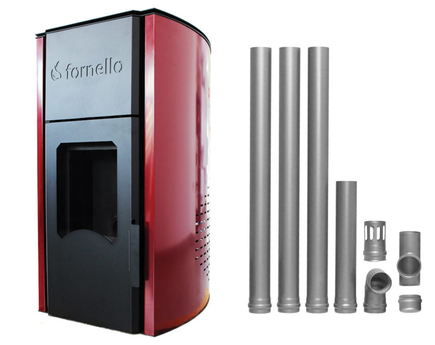 Pachet termosemineu centrala peleti Fornello Royal 25 kw , complet echipat pentru incalzire, pompa , vas expansiune, automatizare , telecomanda, buncar peleti tiraj fortat, Kit de evacuare gaze arse Dn 80 din otel negru 1 Pachet termosemineu centrala peleti Fornello Royal 25 kw , complet echipat pentru incalzire, pompa , vas expansiune, automatizare , telecomanda, buncar peleti tiraj fortat, Kit de evacuare gaze arse Dn 80 din otel negru