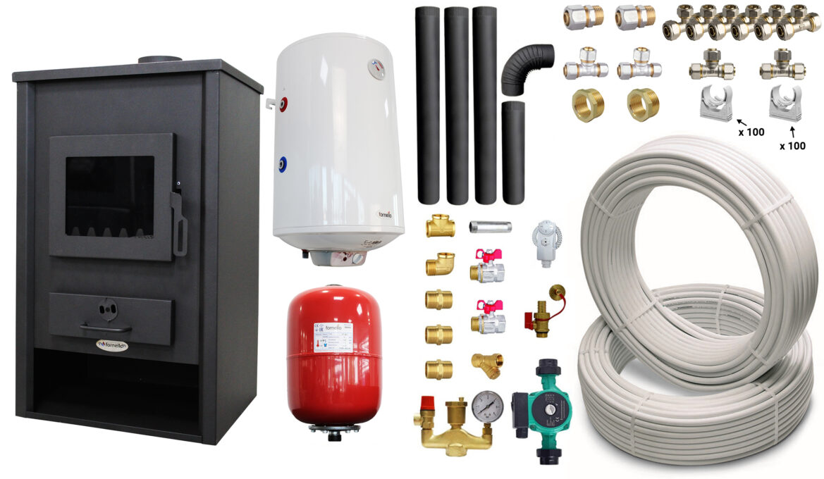 Pachet Termosemineu pe lemne, brichete si carbune Fornello PADOVA E, 19.4 kW, 510x500x910 mm, boiler termoelectric 80l, teava, vas expansiune, pompa circulare, kit evacuare si fitinguri 1 Pachet Termosemineu pe lemne, brichete si carbune Fornello PADOVA E, 19.4 kW, 510x500x910 mm, boiler termoelectric 80l, teava, vas expansiune, pompa circulare, kit evacuare si fitinguri