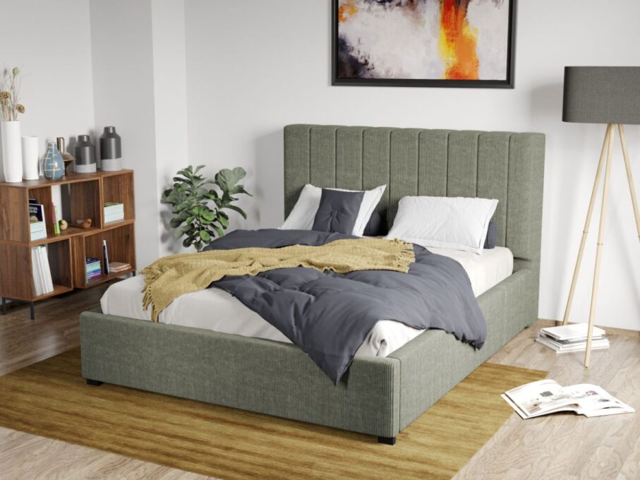 Pat Tapitat Adam cu somiera fixa Vernil - Poso 47 140x200