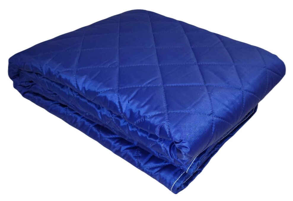 ?PROMO 1+1 GRATUIT: Patura cocolino picnic impermeabila 3 straturi, PolarTech Somnart, 150x200, albastru + gri inchis