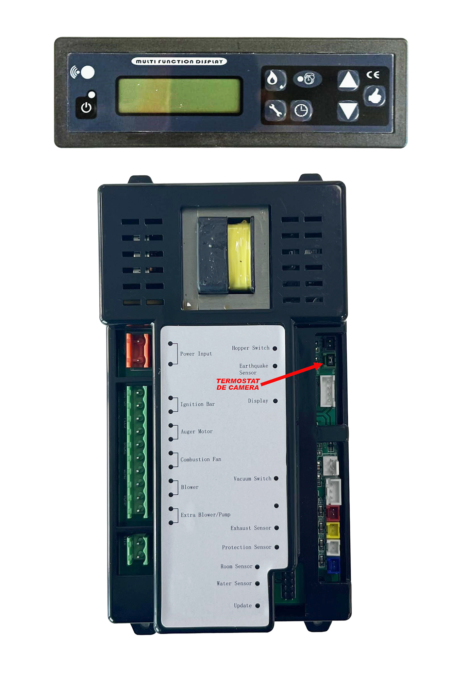Set placa electronica si display Termosemineu pe peleti Fornello SERENA W25