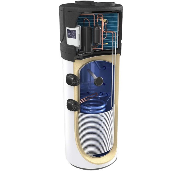 Pompa de Caldura pentru preparare apa calda menajera cu schimbator de caldura, Aer-Apa AquaThermica Tesy HPWH 2.1 200 U02 S 1 Pompa de Caldura pentru preparare apa calda menajera cu schimbator de caldura, Aer-Apa AquaThermica Tesy HPWH 2.1 200 U02 S