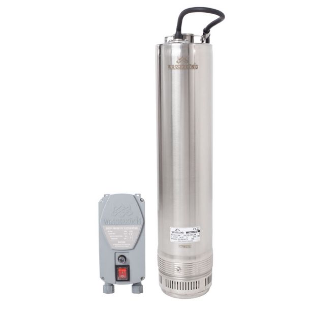 Pompa submersibila centrifugala multietajata Wasserkonig SI83110/5, diametru 5"", putere 1900 W, debit 6600 l/h, inaltime refulare 83 m
