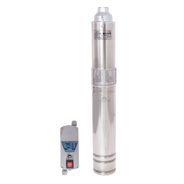 Pompa submersibila cu surub Wasserkonig XW30120, pentru ape curate, diametru 4"", putere 1500 W, debit 3000 l/h, inaltime refulare 120 m