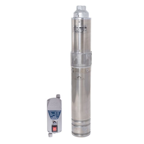 Pompa submersibila cu surub Wasserkonig XW3080, pentru ape curate, diametru 4"", putere 1200 W, debit 3000 l/h, inaltime refulare 80 m