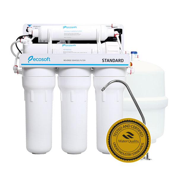 Purificator apa cu osmoza inversa Ecosoft in 5 trepte si pompa booster