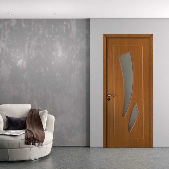 Usa de interior din lemn Modern cu geam RA-102 2000/800 Stejar