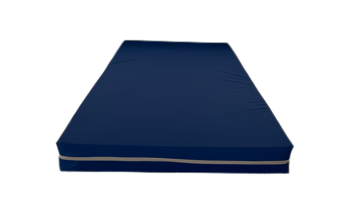 Saltea cu burete Somnart 90x190, înălțime 15 cm, husa impermeabilă, detașabilă, lavabilă, cu fermoar, fermitate medie