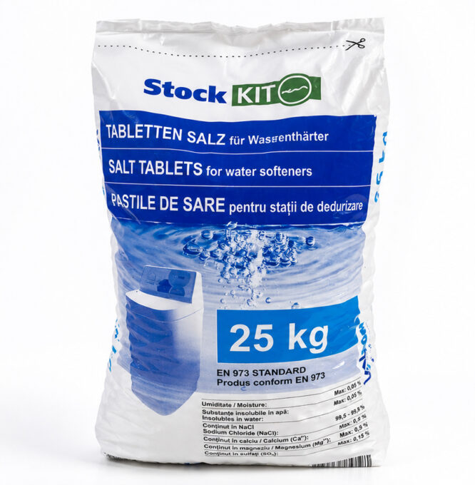 Sare tablete pentru statii de dedurizare, sac 25 kg