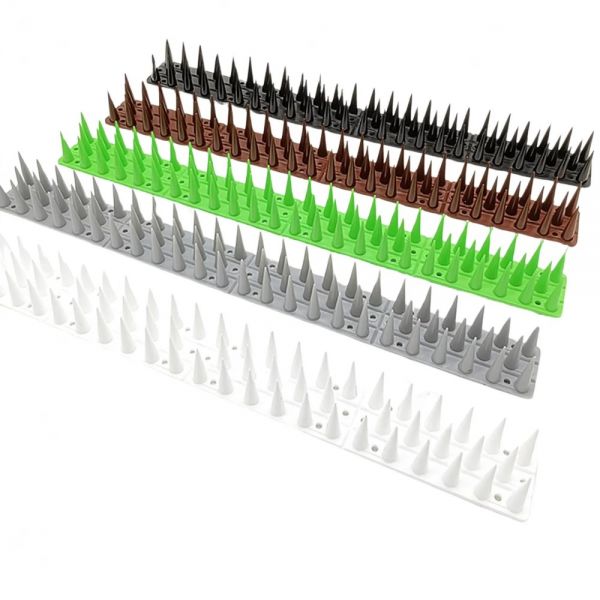 Set 12 x banda tepi plastic pentru combaterea pasarilor porumbeilor pescarusilor 45x4.5x4 cm